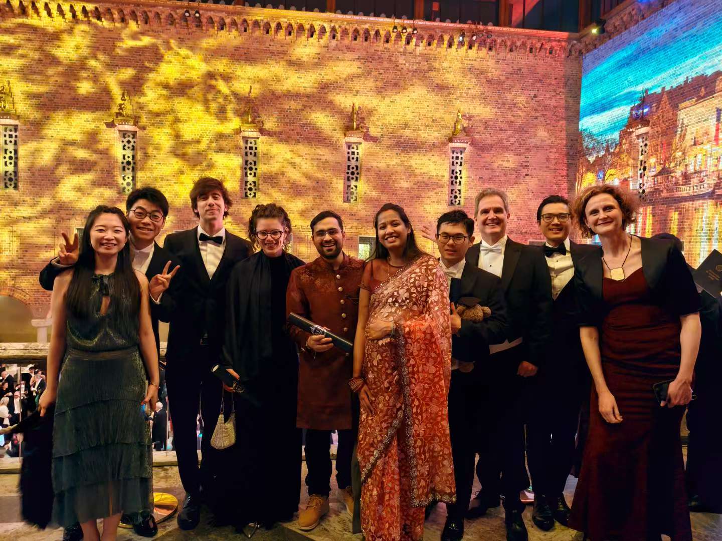Friends and colleagues at the KTH graduation ceremony in Stockholm City Hall